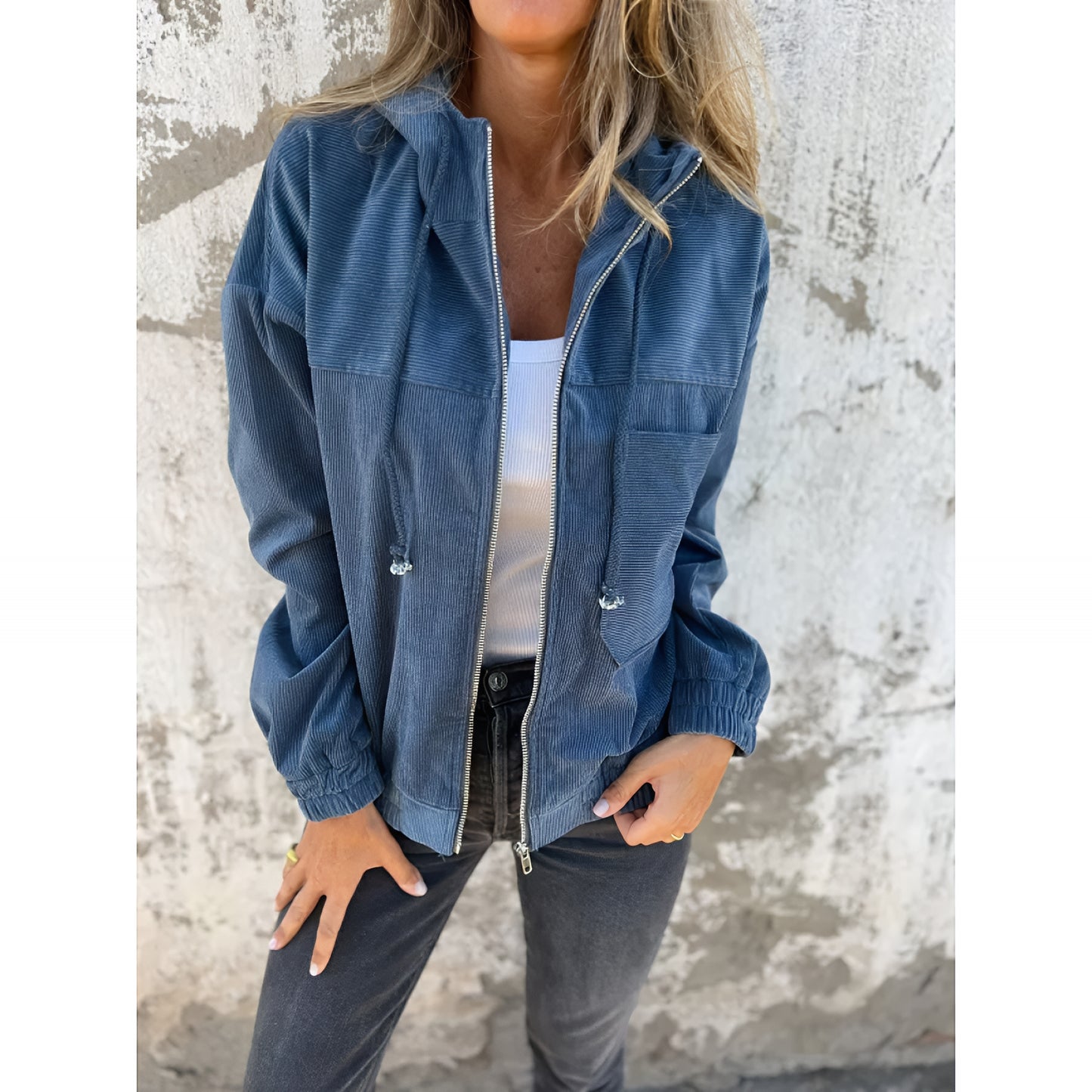 Nova™ | Corduroy jas met capuchon – Stijlvol & comfortabel